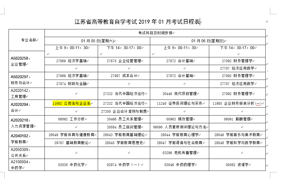 一月考试计划.png